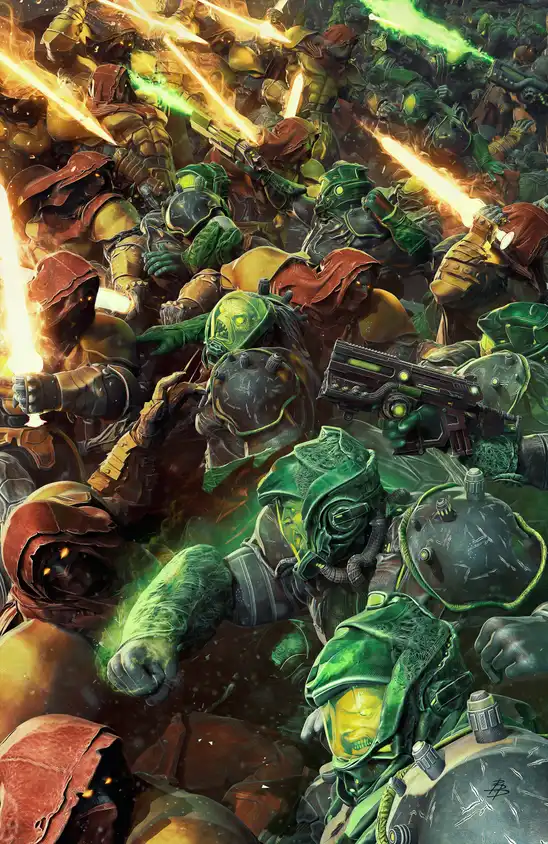 Green Lantern Doomed Cosmos 1-OTO-Barends