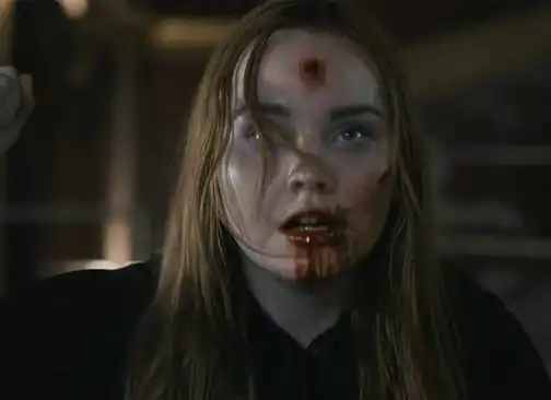 Quinn getting shot in the head in Scream VI